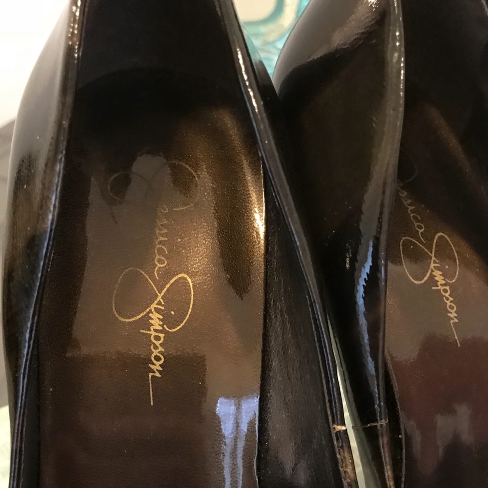 Like New-  Jessica Simpson brown stilettos - Picture 5 of 10